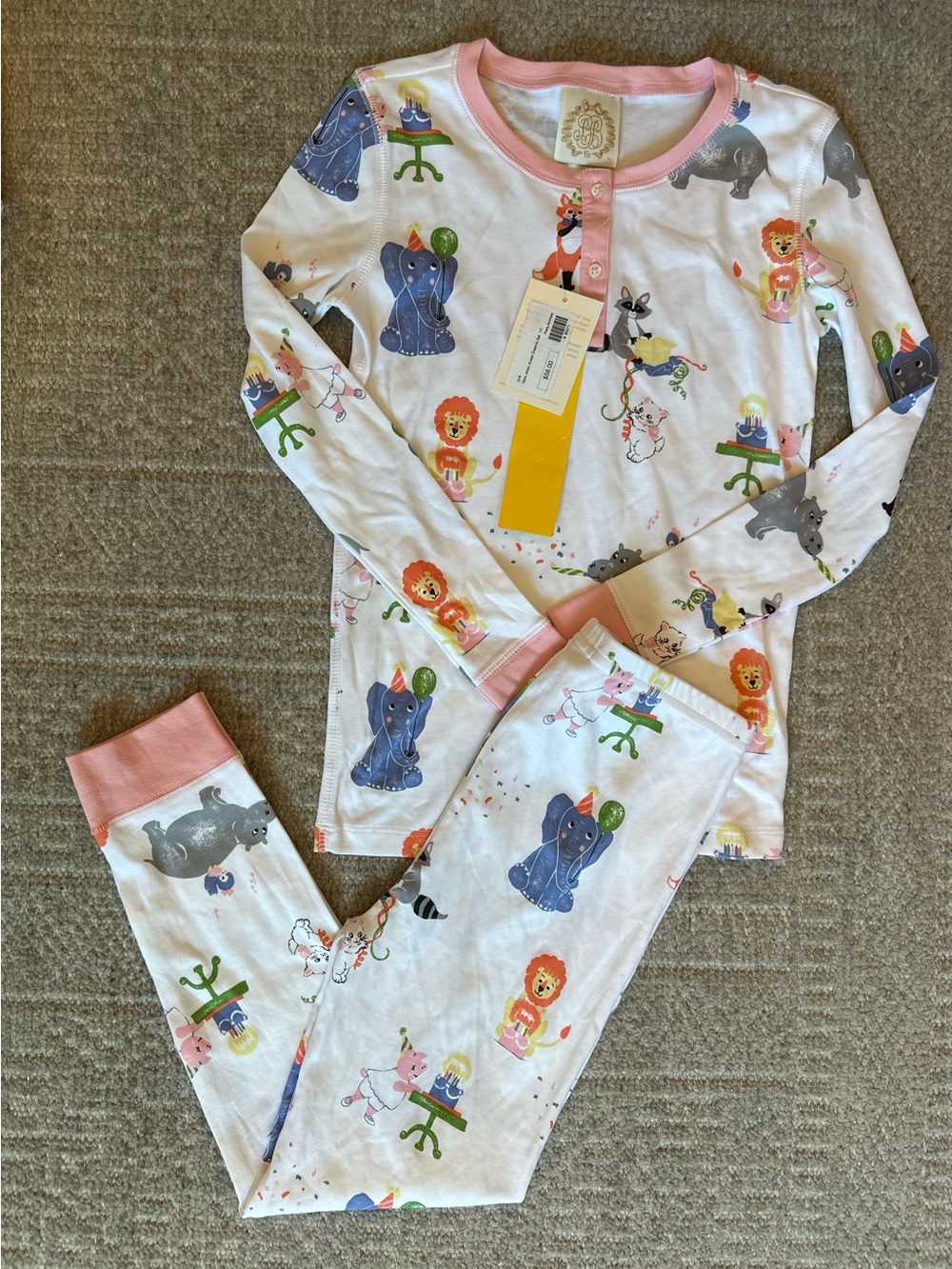NWT TBBC Beaufort Bonnet girls animal birthday pjs size 10